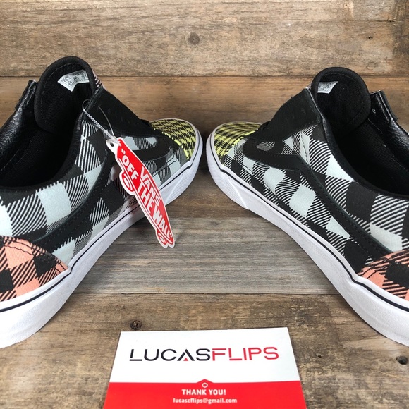 NEW Vans Old Skool What The Buffalo Pastel Plaid - Picture 5 of 6